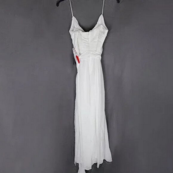 lLEENA for Mac Duggal Flowy Faux Wrap Jmpsuit - Picture 4 of 8